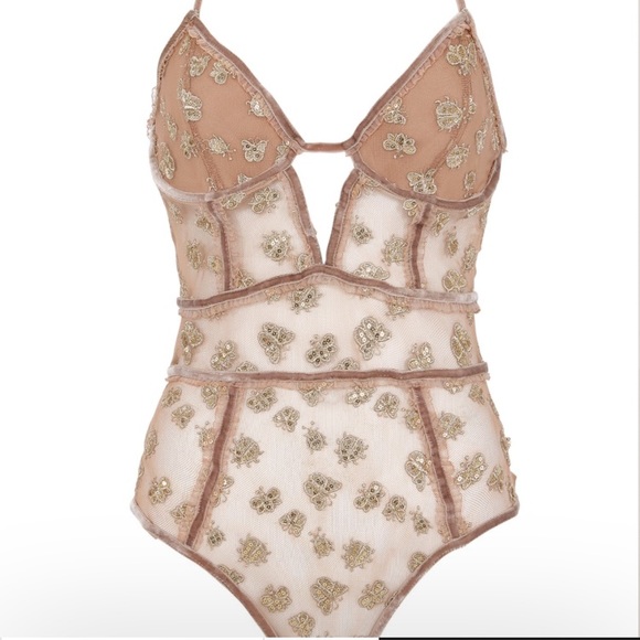 For Love And Lemons Other - For Love & Lemons “Golden Garden” Bodysuit